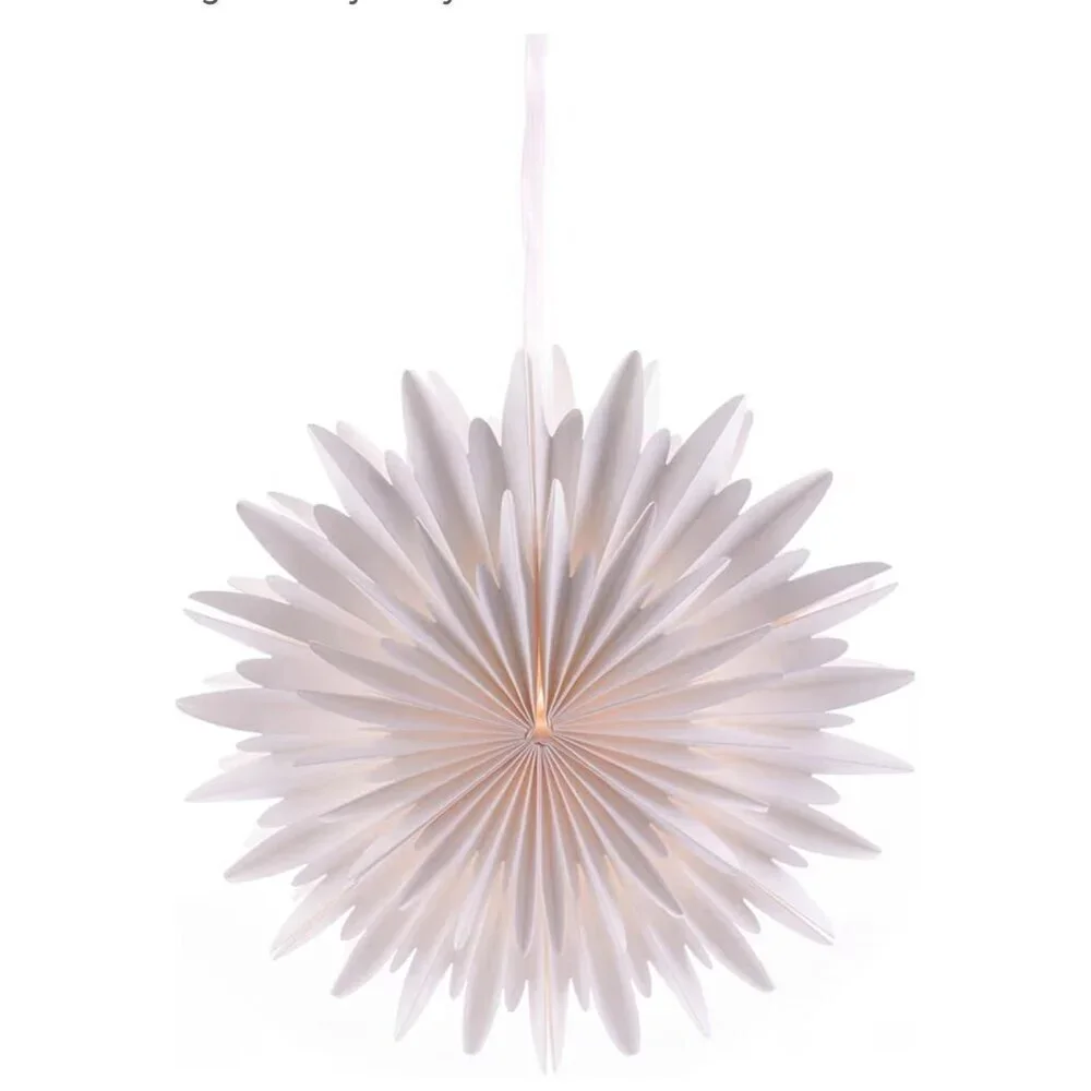 3pcs White Paper Light Shades Hanging Ornament 3DPaper Lampshade Decoration